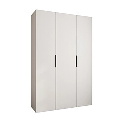 Abiks Meble Armoire à portes battantes Como 4 245,5/160/40 3 portes (blanc/noir)