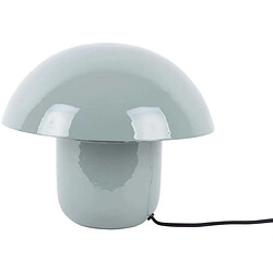 LEITMOTIV Lampe à poser en métal coloré Fat Mushroom bleu gris.