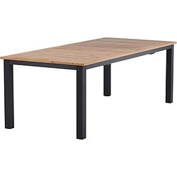 Venture Home Table de jardin extensible Panama noir.