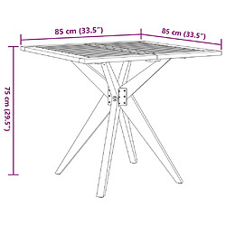 vidaXL Ensemble à manger de jardin 3 pcs Bois d'acacia solide pas cher