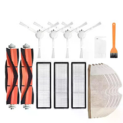 Kit de pièces de rechange pour Xiaomi Mijia 1C, 16 pièces, accessoires pour Robot, rouleau latéral, filtre HEPA, brosse principale, serpillière