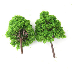 Acheter Lot de 20pcs Arbre Modèle Paysage de Modélisme Ferroviaire Echelle N 9.5cm Vert