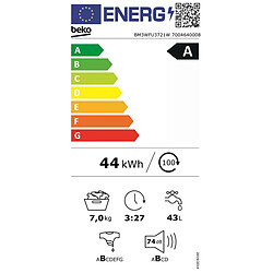 Avis Machine à laver BEKO BM3WFU3721W 60 cm 1200 rpm 7 kg