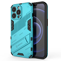 Coque en TPU antichoc avec béquille bleu clair pour votre Apple iPhone 13 Pro Max 6.7 pouces