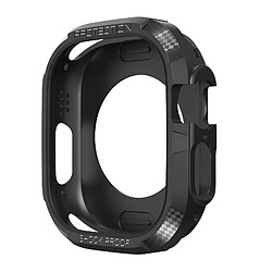 Avizar Coque Apple Watch 8 7 45mm et 6 5 4 2 44mm et 3 2 1 45mm Fibre de Carbone noir