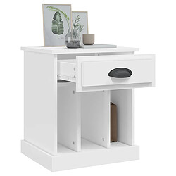 Acheter vidaXL Tables de chevet 2 pcs blanc 43x36x50 cm