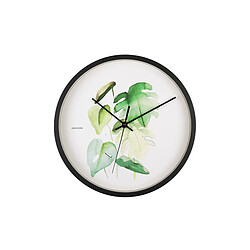 Avis Horloge murale ronde Botanique - Monstera - Ø 26 x 4,5 cm - Karlsson