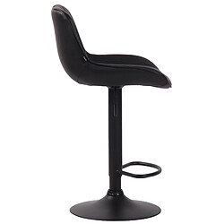 Avis Non Tabouret de bar Lentini simili cuir noir