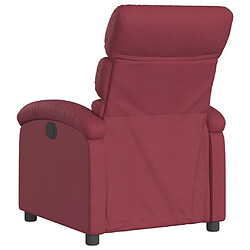 Acheter vidaXL Fauteuil inclinable électrique Rouge bordeaux Tissu