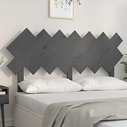 vidaXL Tête de lit Gris 141x3x80,5 cm Bois massif de pin