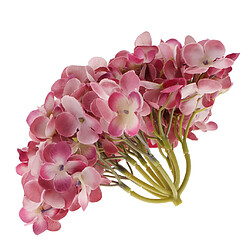 hortensia artificiel fleur de soie arrangements floraux rose foncé pas cher