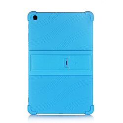 Coque en silicone souple avec béquille bleu clair pour votre Samsung Galaxy Tab A 10.1 (2019) T515 T510