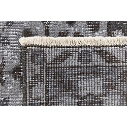 Avis Vidal Tapis de laine 203x117 gris Ultra Vintage