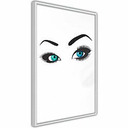 Paris Prix Affiche Murale Encadrée Piercing Gaze 20 x 30 cm Blanc