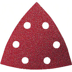 Pack de 50 feuilles abrasives triangulaires BOSCH - 93x93 mm - P40 - 2608607878