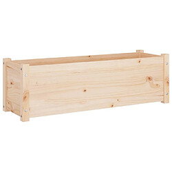 vidaXL Jardinières 2 pcs 100x31x31 cm Bois de pin massif