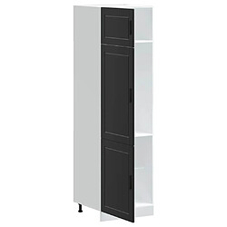 Avis vidaXL Armoire de cuisine Porto noir bois d'ingénierie