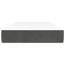 Avis Maison Chic Matelas de lit à ressorts ensachés, Matelas doux Gris foncé 90x200x20 cm -GKD21329