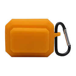 Coque en silicone mousqueton anti-perte, orange pour AirPods Pro