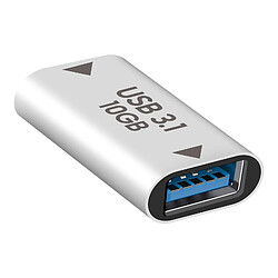 Avizar Rallonge USB C femelle vers USB 3.1 femelle Transferts rapide 10Gbps argent