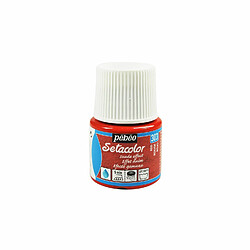 Pebeo Peinture textile Setacolor opaque effet daim - Rouge - 45 ml