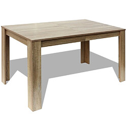 Maison Chic Table de salle à manger,Table à dîner 140 x 80 x 75 cm chêne -GKD15497