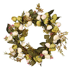 Guirlande De Fleurs Rose Artificielle Pour Mur De Maison De Mariage De Décoration De Porte D'entrée Vert pas cher