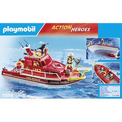 Playmobil® 71598 Bateau de sauvetage et pompiers