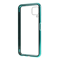 Bumper en métal cadre d'adsorption magnétique à couverture complète vert pour votre Huawei P40 lite 4G/Nova 6 SE/Nova 7i