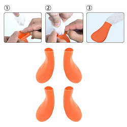 Avis Bottes De Pluie Pour Chien Chaussures De Neige Imperméables Protecteur De Patte Chaussons D'extérieur Orange L