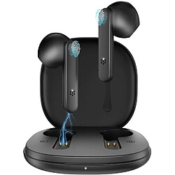 Chrono Ecouteurs Bluetooth sans Fil Intra-Auriculaires, écouteurs Sports sans Fil à Annulation de Bruit stéréo, écouteurs Bluetooth 5.1 TWS, contrôleTactile, Basses Profondes, pour Android, iOS et Windows(Noir)