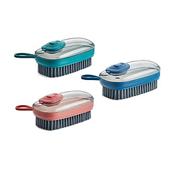 3x Brosse à Vaisselle Distributeur De Savon Brosse éponge De Nettoyage Pour Cuisine Rouge pas cher