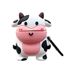 GUPBOO Airpods Coque Housse Étui Protecteur Compatible pour AirPods1/2-Dessin animé mignon de silicone de vache