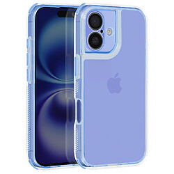 Avizar Coque pour iPhone 16 Coins Antichoc Bumper Bleu Clair