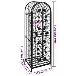 Acheter vidaXL Casier à bouteilles pour 45 bouteilles Métal