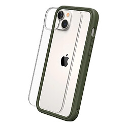 RHINOSHIELD Coque Compatible avec [iPhone 14 Plus] Mod NX - Protection Fine Personnalisable avec Technologie d'absorption des Chocs [sans BPA] - Vert Kaki