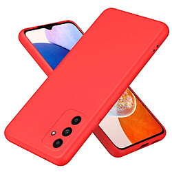 Htdmobiles Coque pour Samsung Galaxy A15 4G / 5G - housse etui silicone gel fine + film ecran - ROUGE