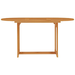 vidaXL Table de jardin 150x90x75 cm Bois de teck massif