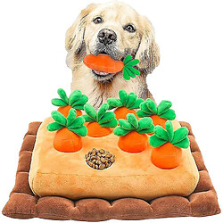 Jouet Pour Chiens Snuffle Mat, Jouets De Dentition à Mâcher Interactifs En Peluche De Légumes Carottes Pour Renifler L'Ennui Jeu De Puzzle D'Entraînement Pour Réduire L'Ennui, En