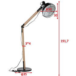 Avis Venture Home Lampadaire en bois et acier Kick.