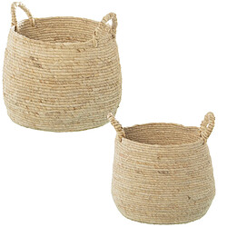 Lot de paniers Alexandra House Living 03769 Marron osier Rotin Fibre naturelle (2 Unités)