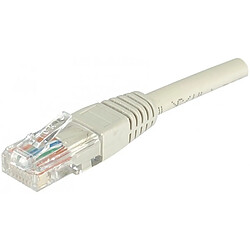 Abi Diffusion Cordon RJ45 catégorie 6 U/UTP gris - 2 m