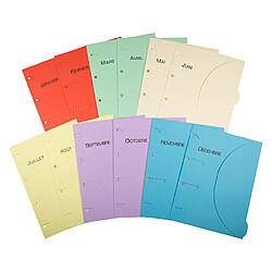 Tarifold Chemises à onglet standard Smartfolder® - sachet de 12 - Lot de 6