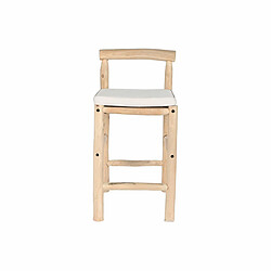 Tabouret DKD Home Decor Naturel Teck 50 x 50 x 102 cm