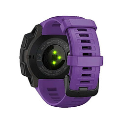 Avis Wewoo Bracelet pour montre connectée Dragonne de remplacement en silicone Garmin Instinct 22mm Violet