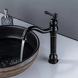 Robinet de Lavabo Rétro, Robinet Salle de Bain en Laiton Bronzé pas cher