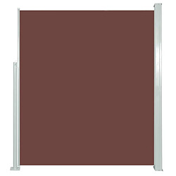 Maison Chic Auvent latéral rétractable | Store latéral | Brise-vue latéral 160 x 500 cm Marron -GKD49875