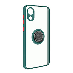 Avizar Coque Samsung Galaxy A03 Core Bi-matière Bague Métallique Support Vidéo vert