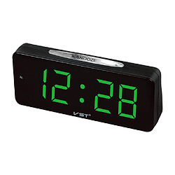 grand led affichage électronique bureau horloge numérique réveil eu plug vert