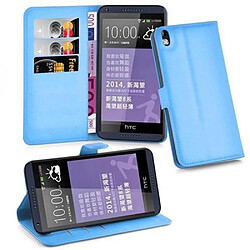 Cadorabo Coque HTC Desire 816 Etui en Bleu